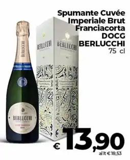 Ipercoop Spumante Cuvée Imperiale Brut Franciacorta DOCG BERLUCCHI offerta