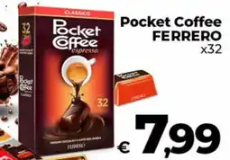 Ipercoop Pocket Coffee FERRERO x32 offerta