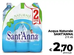 Ipercoop Acqua Naturale SANT'ANNA offerta