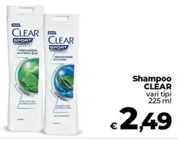 Ipercoop Shampoo CLEAR offerta