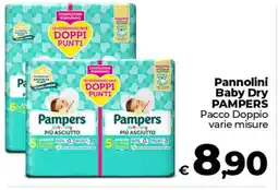 Ipercoop Pannolini Baby Dry PAMPERS Pacco Doppio offerta