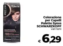 Ipercoop Colorazione per Capelli Palette Syoss SCHWARZKOPF offerta