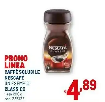 Metro Caffe solubile classico offerta