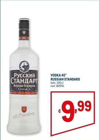 Metro Vodka 40 offerta