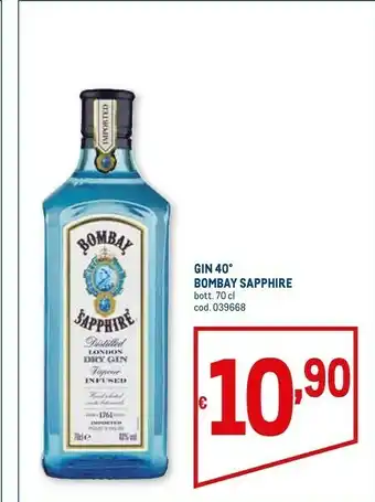 Metro Sapphire london dry gin 700 g(ml) offerta