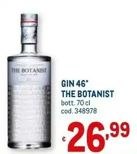 Metro The botanist gin 46 offerta