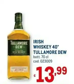 Metro Irish whiskey 40 offerta
