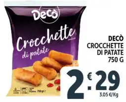 Deco Superstore Decò crocchette di patate offerta