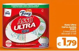 Ipercoop Asso Ultra Carta cucina FOXY offerta