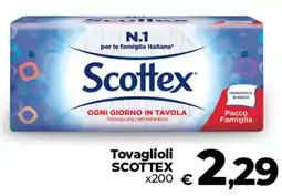 Ipercoop Tovaglioli SCOTTEX x200 offerta