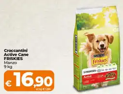 Ipercoop Croccantini Active Cane FRISKIES Manzo offerta