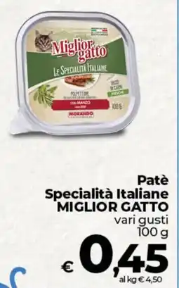 Ipercoop Patè Specialità Italiane MIGLIOR GATTO offerta