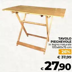 Ipercoop Tavolo pieghevole offerta