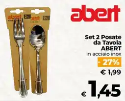 Ipercoop Set 2 Posate da Tavola ABERT offerta