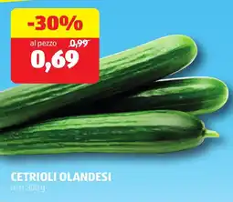 ALDI Cetrioli olandesi offerta