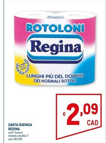 Metro Carta igienica offerta