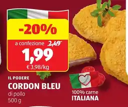 ALDI Il podere cordon bleu di pollo offerta