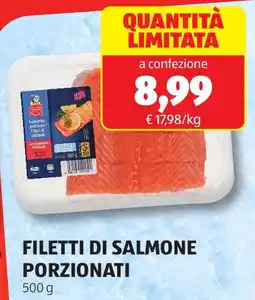 ALDI Filetti di salmone porzionati offerta