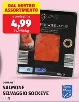 ALDI Gourmet salmone selvaggio sockeye offerta