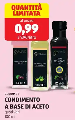 ALDI Gourmet condimento a base di aceto offerta