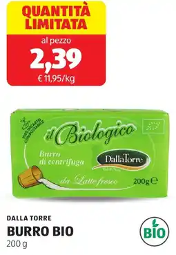 ALDI Dalla torre burro bio offerta