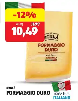 ALDI Bonlà formaggio duro offerta
