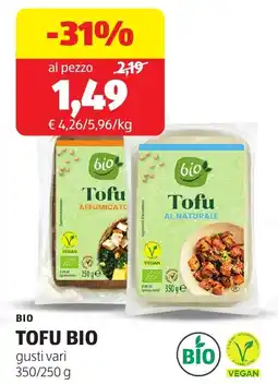 ALDI Bio tofu bio offerta