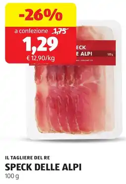 ALDI Il tagliere del re speck delle alpi offerta