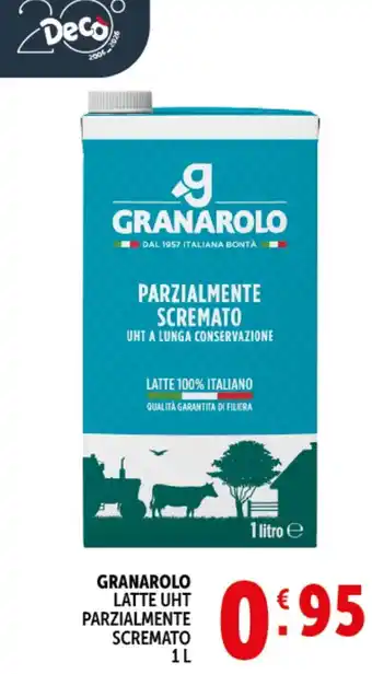 Deco Superstore Granarolo latte uht parzialmente scremato offerta