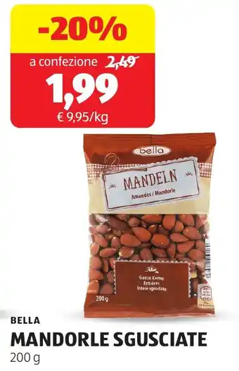 ALDI Bella mandorle sgusciate offerta