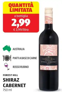 ALDI Forest hill shiraz cabernet offerta