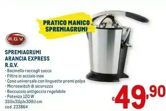 Metro R. g. v. spremiagrumi arancia express offerta