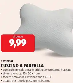 ALDI Novitesse cuscino a farfalla offerta