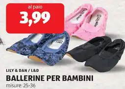 ALDI LILY & DAN/ L&D Ballerine per bambini offerta