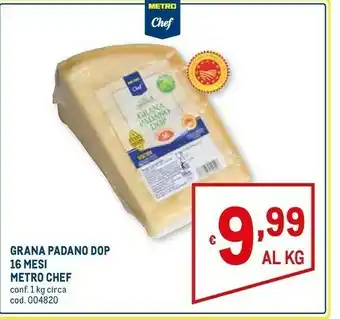 Metro Grana padano offerta