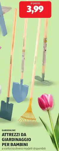 ALDI Gardenline attrezzi da giardinaggio per bambini offerta