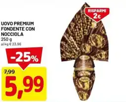 DPiù Uovo premium fondente con nocciola offerta
