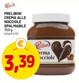 DPiù Prelibon crema alle nocciole spalmabile offerta