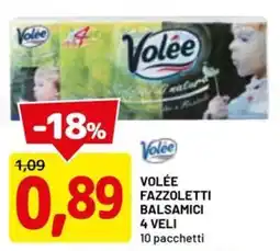 DPiù Volée fazzoletti balsamici 4 veli offerta