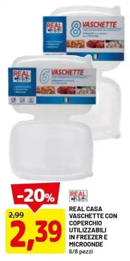 DPiù Real casa vaschette con coperchio utilizzabili in freezer e microonde offerta