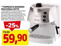 DPiù TERMOZETA BAR9000 MACCHINA CAFFE' offerta