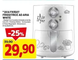 DPiù DCG FR3507 FRIGGITRICE AD ARIA WHITE offerta