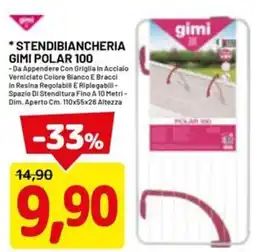 DPiù Stendibiancheria gimi polar 100 offerta