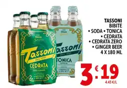 Deco Superstore Tassoni bibite soda, tonica, cedrata offerta