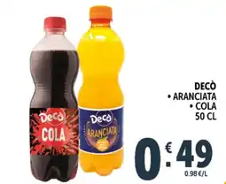 Deco Superstore Decò aranciata, cola offerta