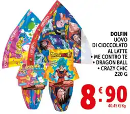 Deco Supermercati Dolfin uovo di cioccolato al latte offerta