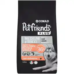 Spazio Conad ALIMENTO PER CANI ADULTI CONAD PETFRIENDS PLUS offerta