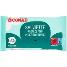 Spazio Conad SALVIETTE IGIENIZZANTI MULTISUPERFICI CONAD offerta