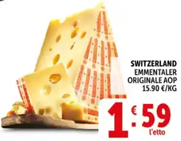 Deco Supermercati Switzerland emmentaler originale aop offerta