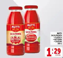 Deco Superstore Mutti salsa pronta, classica, datterini, ciliegini offerta
